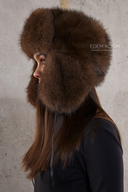  шапка ушанка из искусственного меха