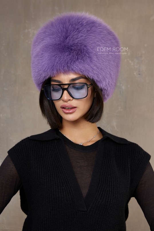 шапка из меха песца