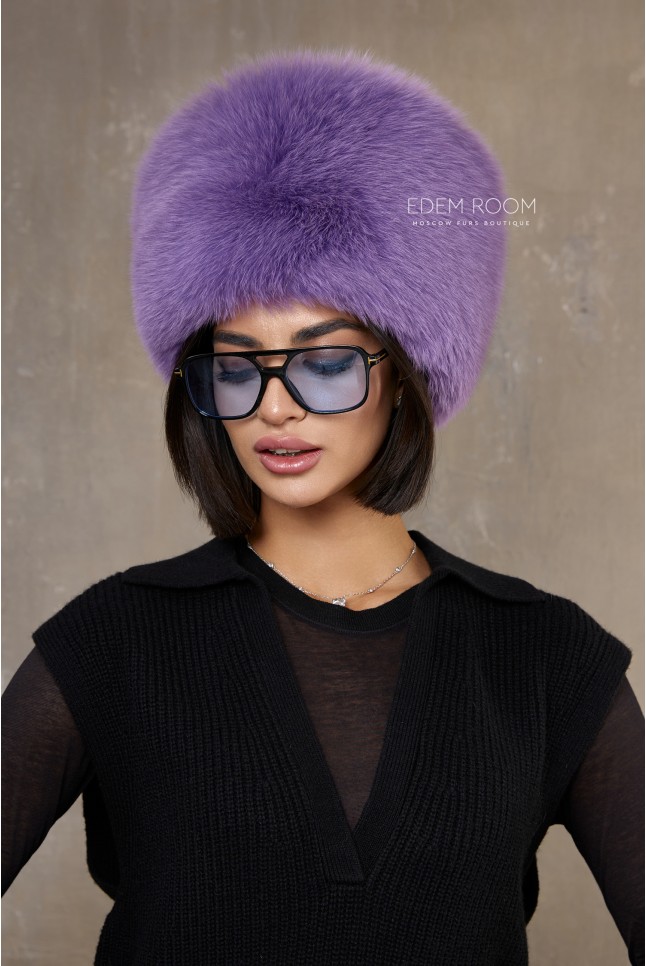шапка из меха песца