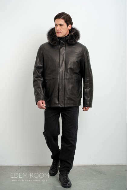 Дублёнка мужская из нутральной кожи