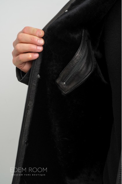 Дублёнка мужская из нутральной кожи