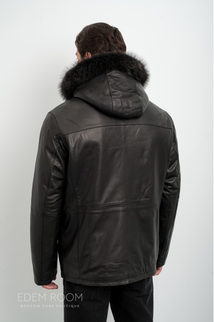 Дублёнка мужская из нутральной кожи