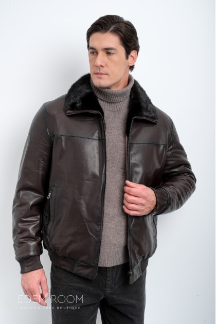 Дублёнка мужская на резинке