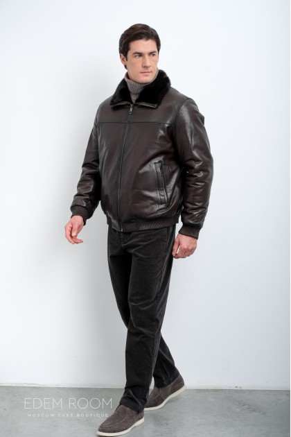 Дублёнка мужская на резинке