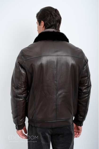 Дублёнка мужская на резинке