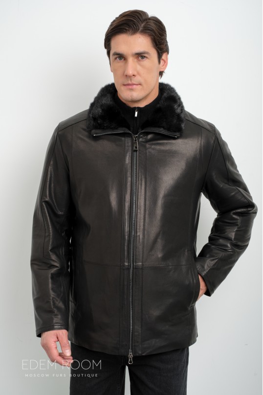 Дублёнка мужская на молнии