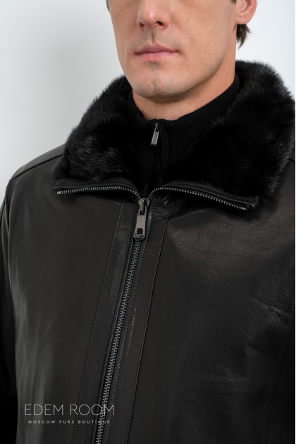 Дублёнка мужская на молнии