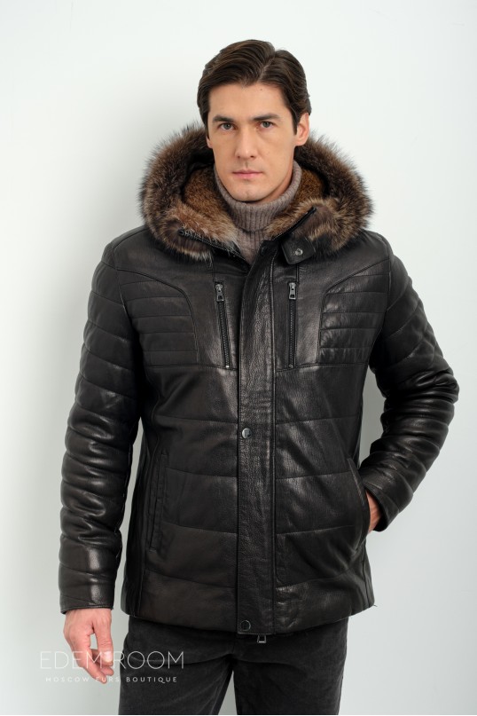 Дублёнка мужская из натуральной кожи