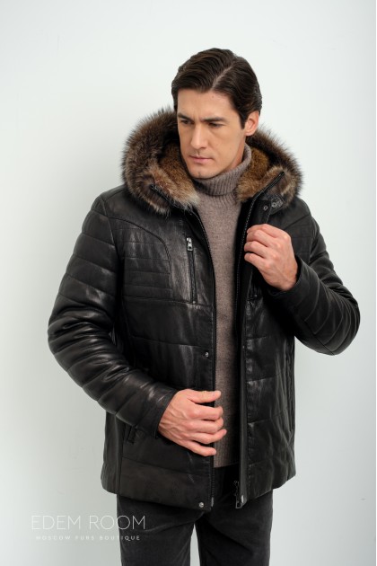 Дублёнка мужская из натуральной кожи