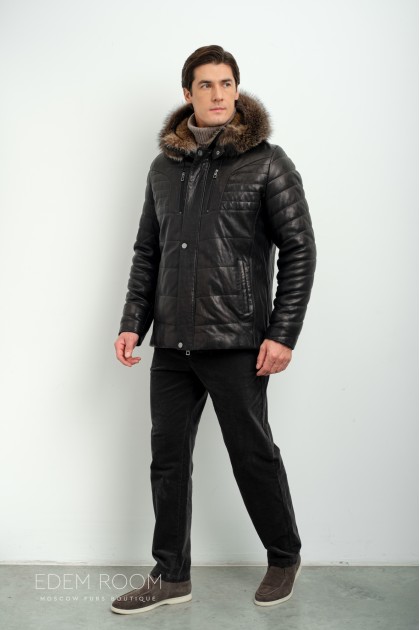Дублёнка мужская из натуральной кожи