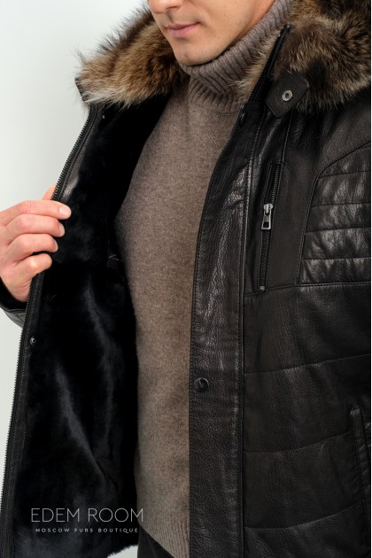 Дублёнка мужская из натуральной кожи