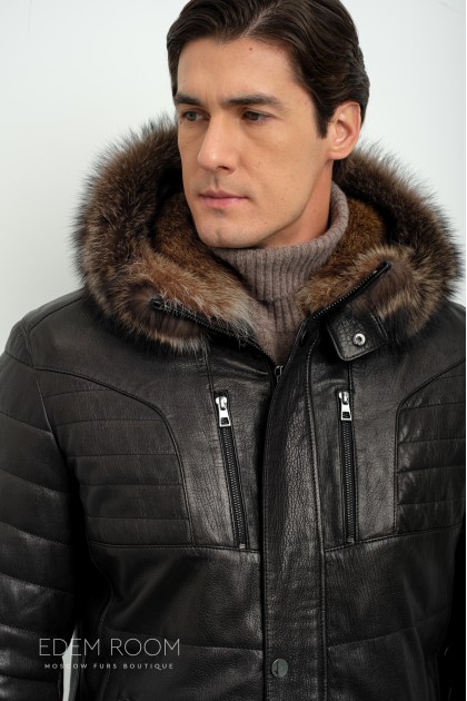 Дублёнка мужская из натуральной кожи