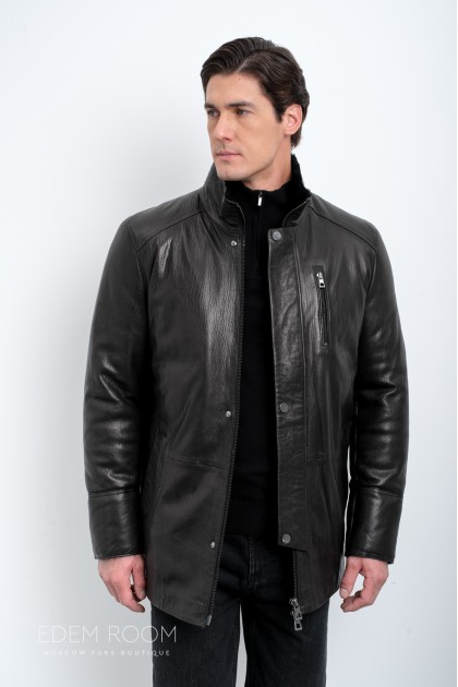 удлинённая куртка - дублёнка