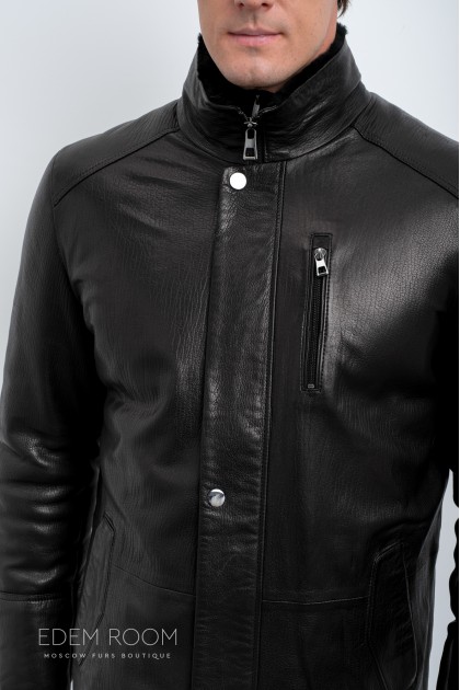 удлинённая куртка - дублёнка