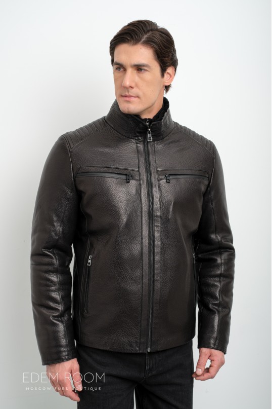 Дублёнка мужская на молнии