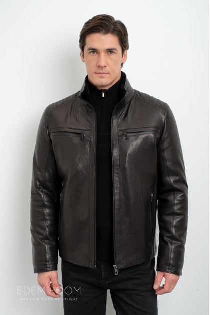 Дублёнка мужская на молнии