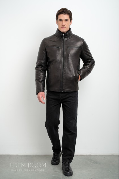 Дублёнка мужская на молнии