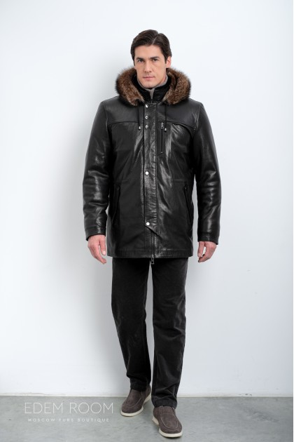 кожаная дублёнка из Турции