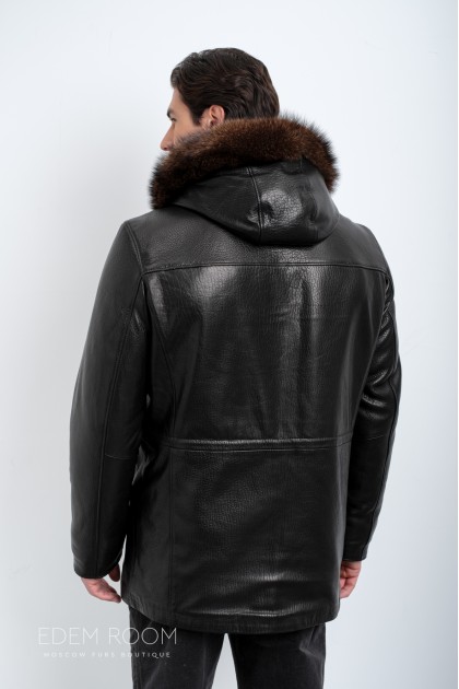 кожаная дублёнка из Турции