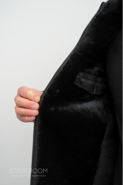 короткая куртка - дублёнка с капюшоном короткая куртка - дублёнка с капюшоном