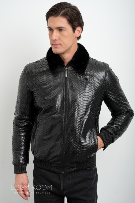 куртка - дублёнка из рептилии