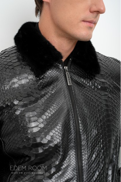 куртка - дублёнка из рептилии