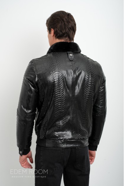 куртка - дублёнка из рептилии