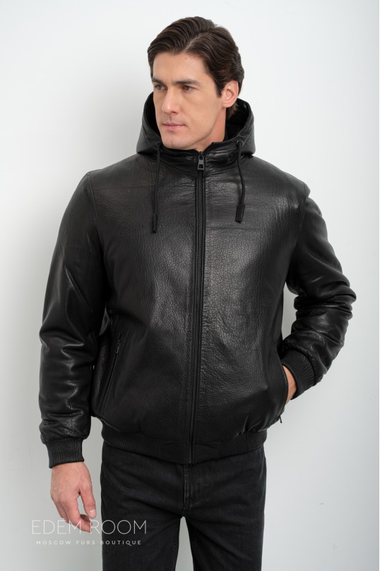 куртка - дублёнка с капюшоном куртка - дублёнка с капюшоном