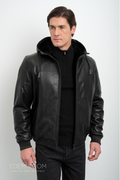 куртка - дублёнка с капюшоном куртка - дублёнка с капюшоном