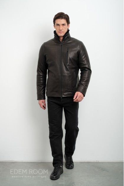 Дублёнка мужская без капюшона