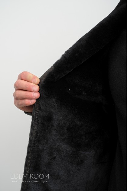 Дублёнка мужская без капюшона