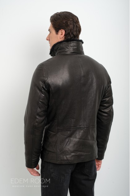 Дублёнка мужская без капюшона