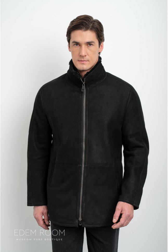 Дублёнка мужская замшевая