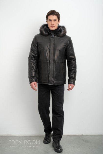 кожаная куртка - дублёнка