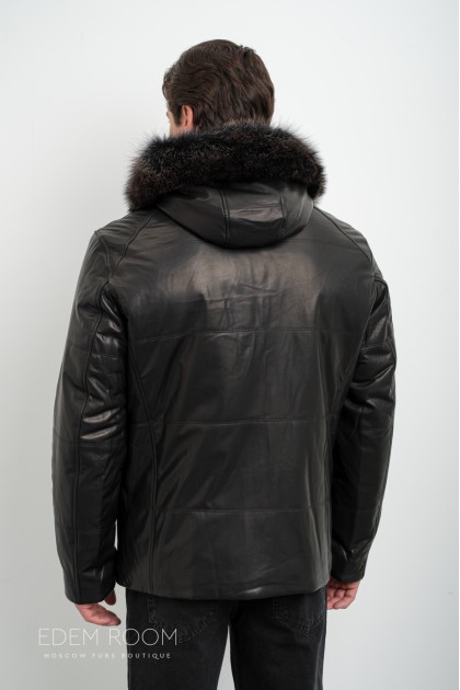 кожаная куртка - дублёнка