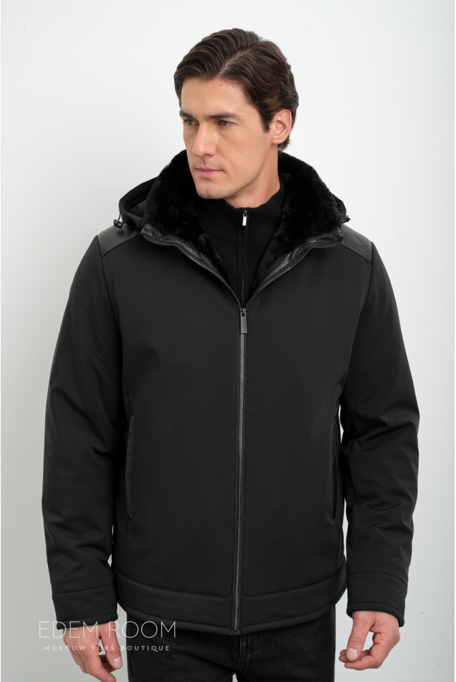 Зимняя куртка на овчине