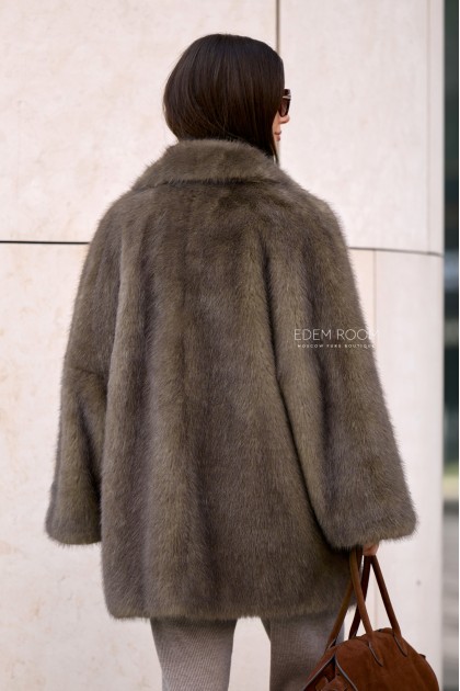 полушубок из  эко песца