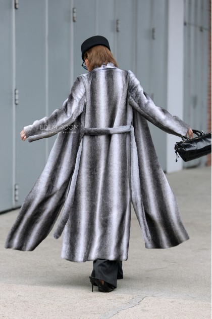 шуба из эко меха крестовка