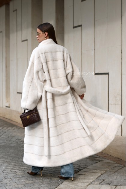 длинная шуба из эко-меха оверсайз