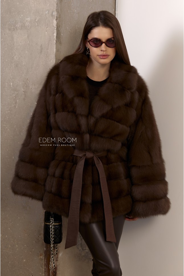 полушубок из куницы