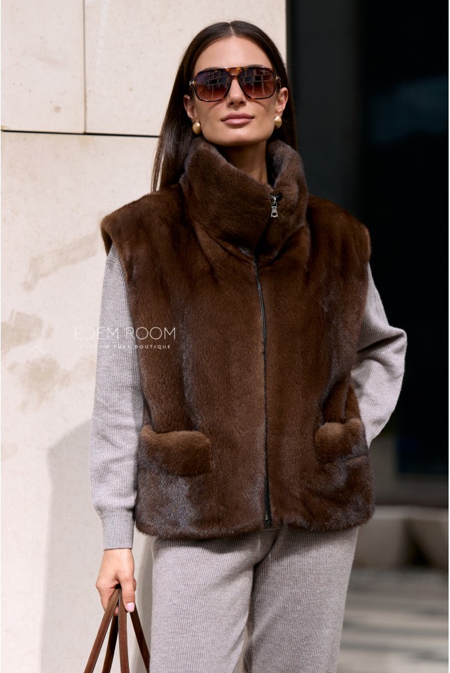 норковый жилет
