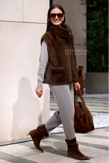 норковый жилет