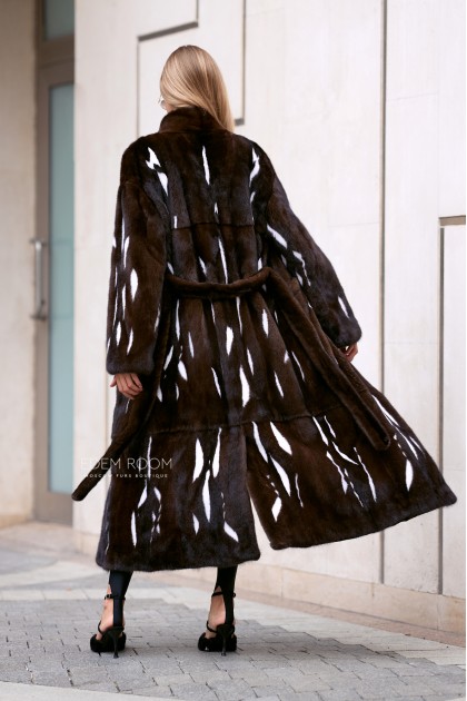 норковая шуба с абстракцией норковая шуба с абстракцией