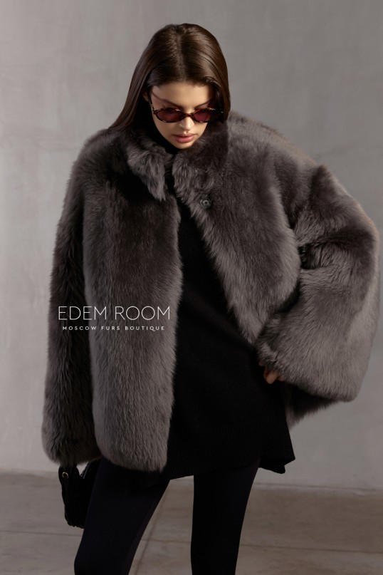 полушубок из меха тосканы