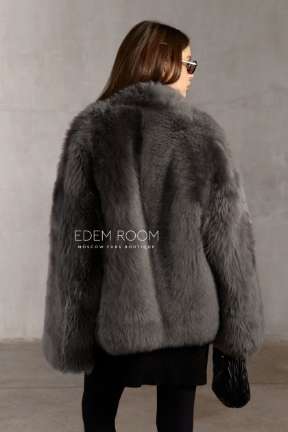 полушубок из меха тосканы