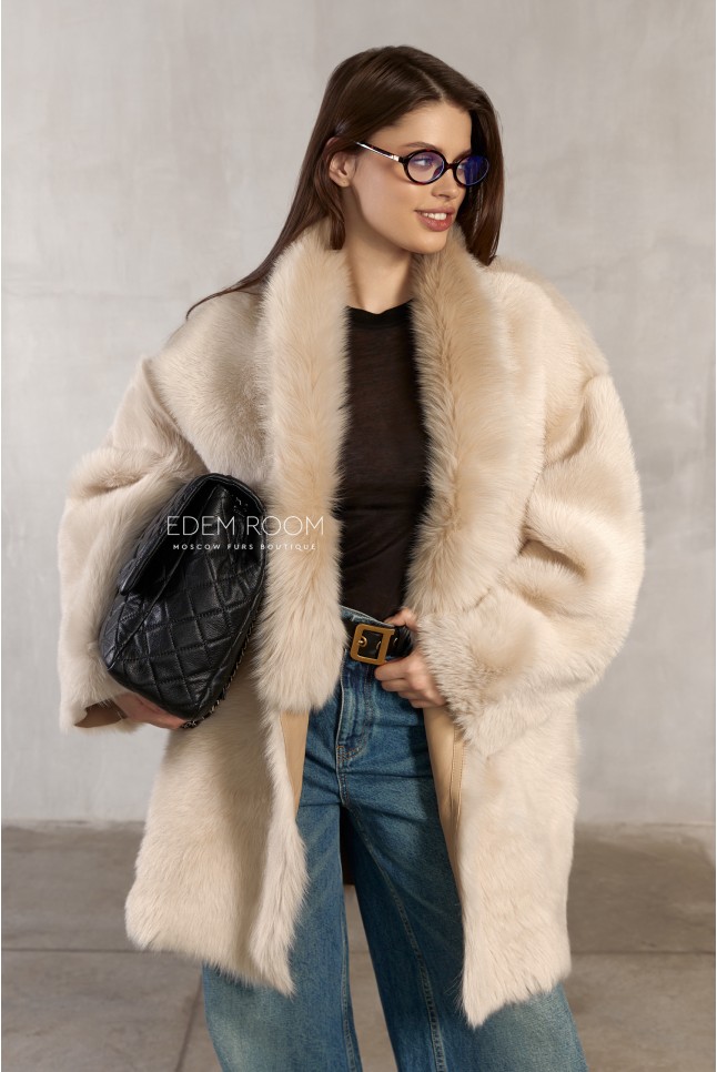 шуба - дублёнка из тосканы