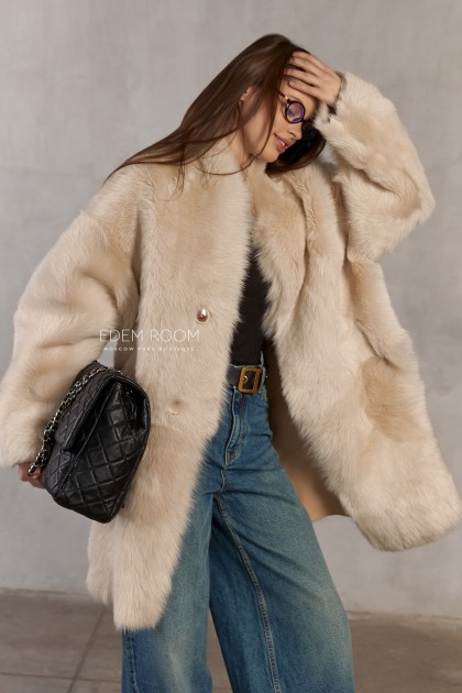 шуба - дублёнка из тосканы