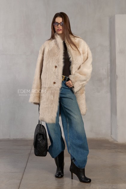 шуба - дублёнка из тосканы