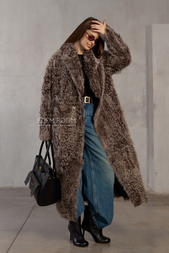 шуба  - дублёнка из испанской овчины