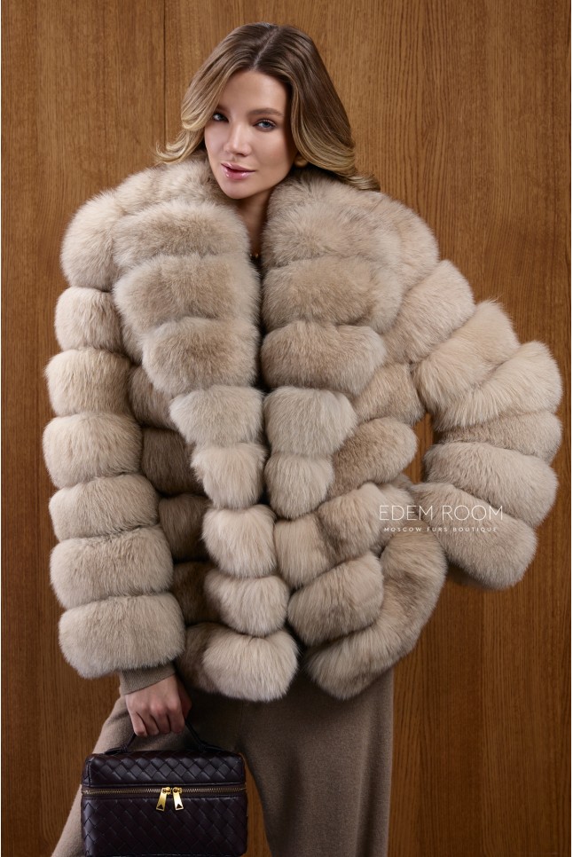короткая шубка из финского песца